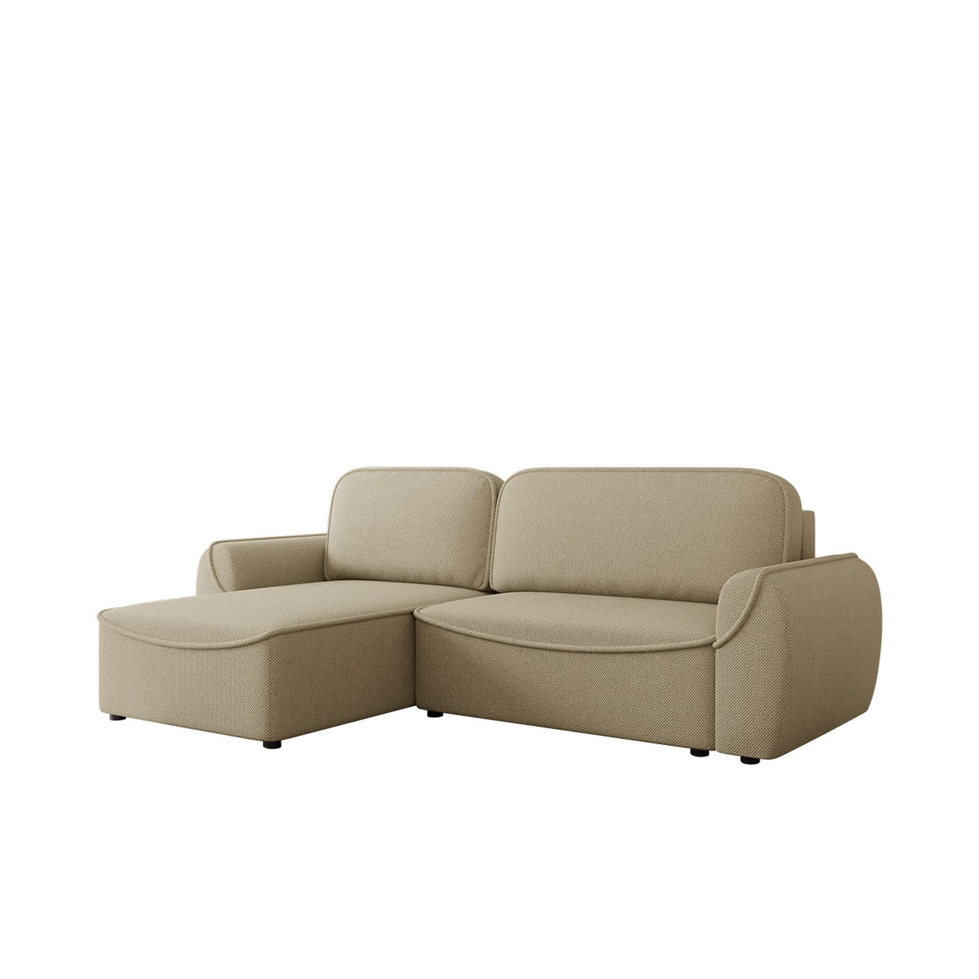 Navrel 3-istuttava Vuodesohva Divaanilla ja Säilytystilalla, Beige