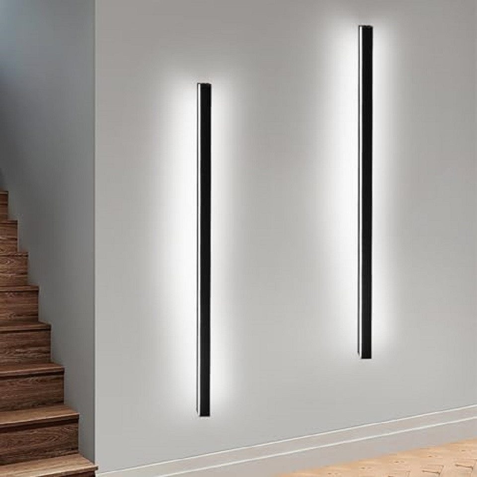 ZMH 100cm musta metallinen 32W LED-seinävalaisin