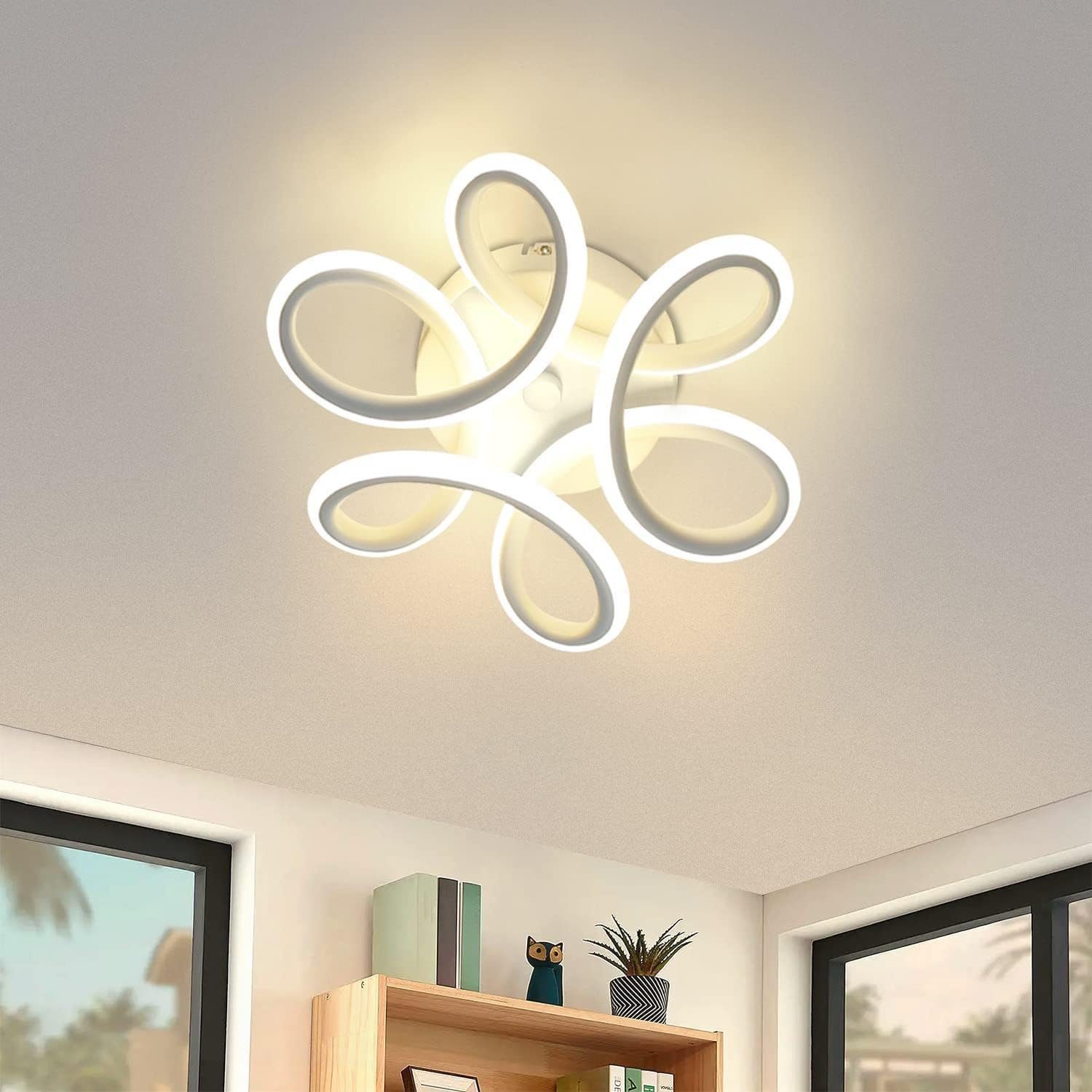 NETTLIFE LED - kattovalaisin, 17W, 3000K, pieni, moderni