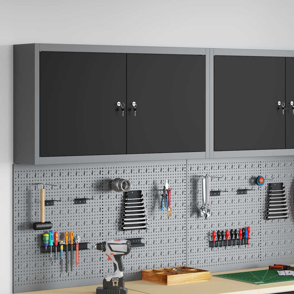 vidaXL Työkalukaappi hyllyllä 100 x 20 x 55 cm Teräs
