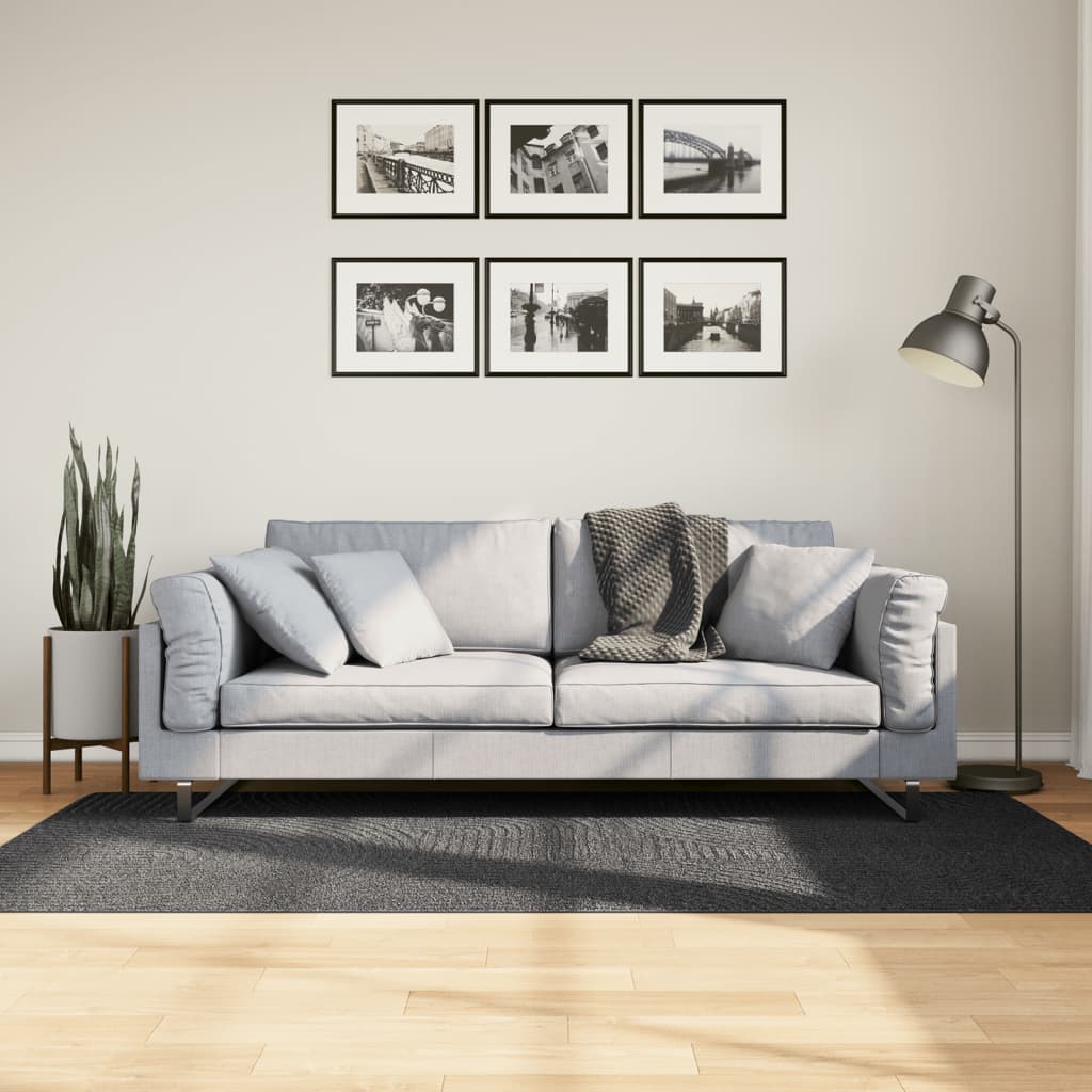 vidaXL Matto IZA Skandinaavinen antrasiitti 100x200 cm