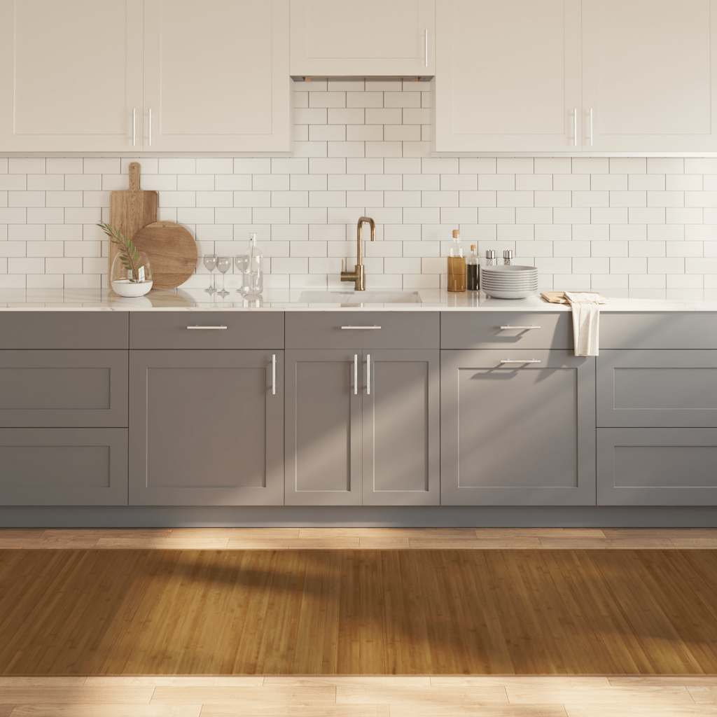 vidaXL Matto ruskea 100x300 cm bambu